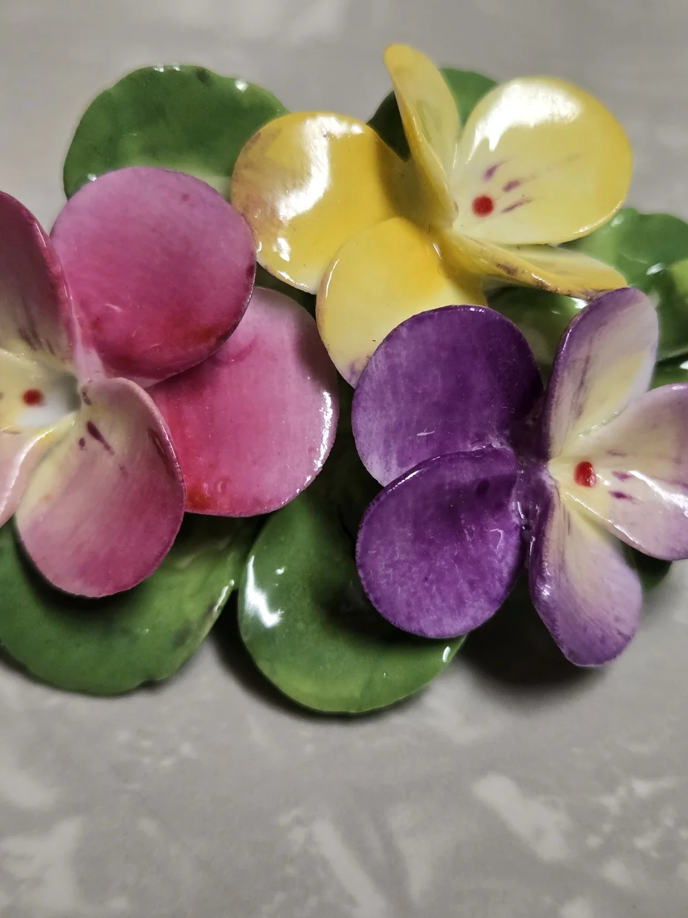 Cara China Staffordshire Pansies